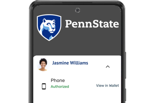 mobile id+ card in the Transact eAccounts app
